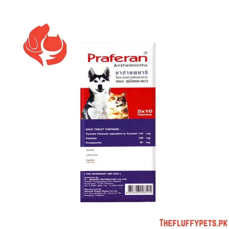 Praferan Deworming Tablets Made in Thailand
