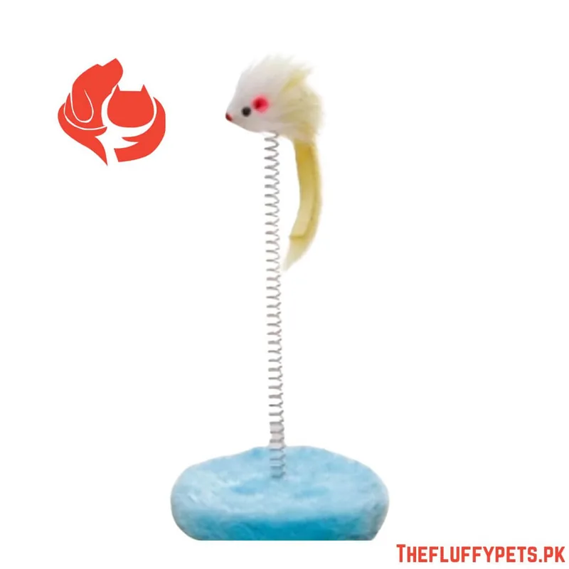 Spring Mouse Post for Cats