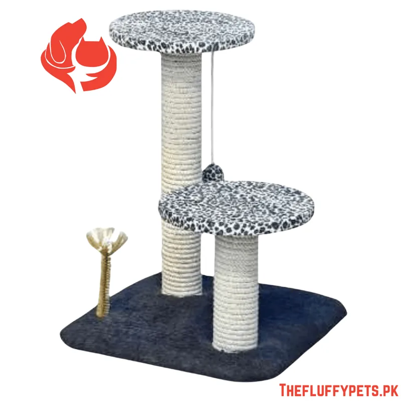 2 Pole 2 Round Top Cat Scratcher