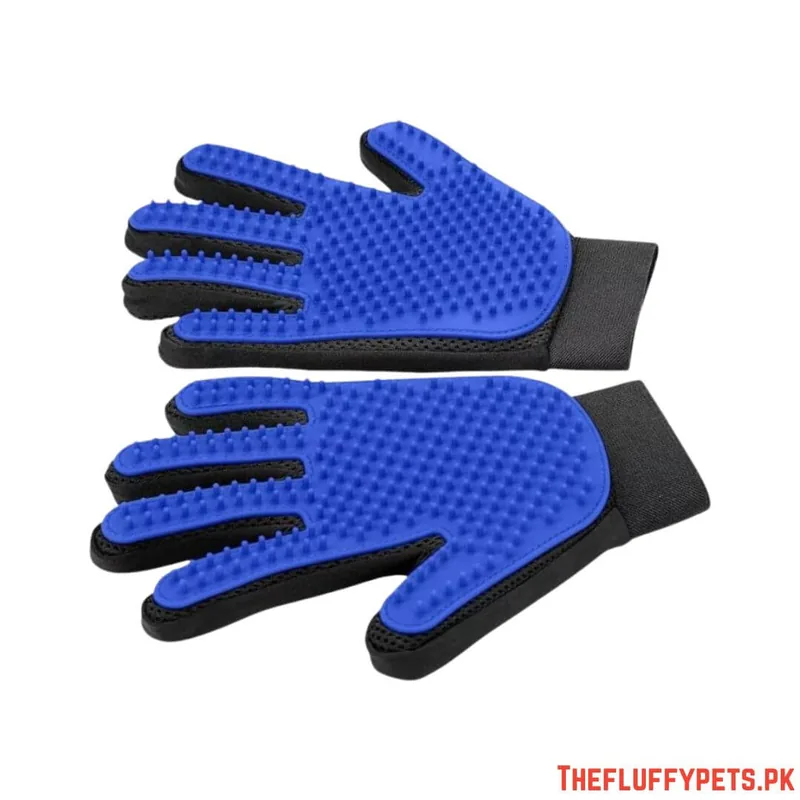 Grooming Shower Bath Glove Plastic Blue image 2