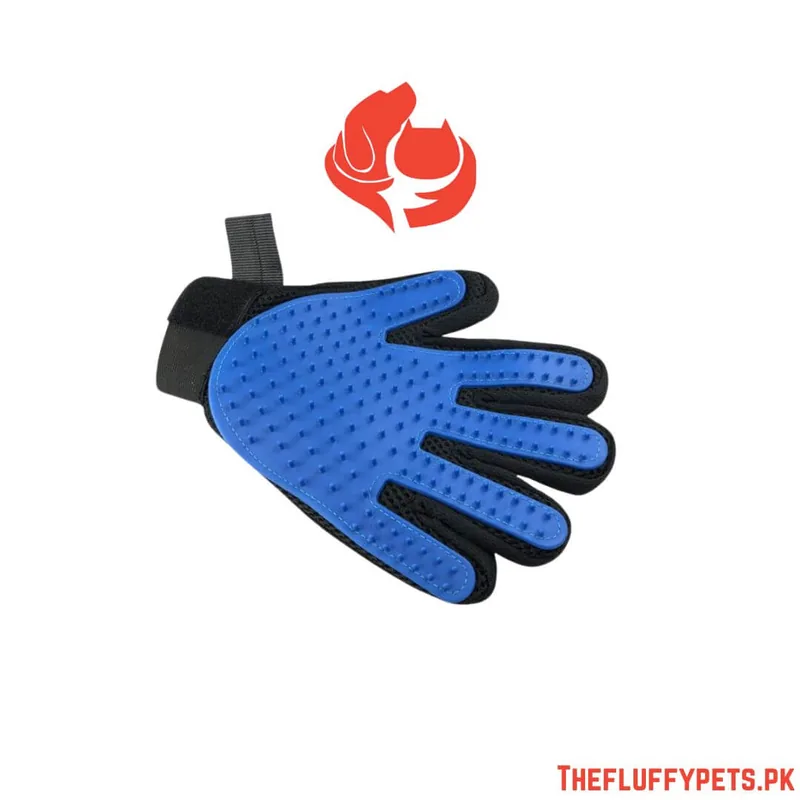 Grooming Shower Bath Glove Plastic Blue