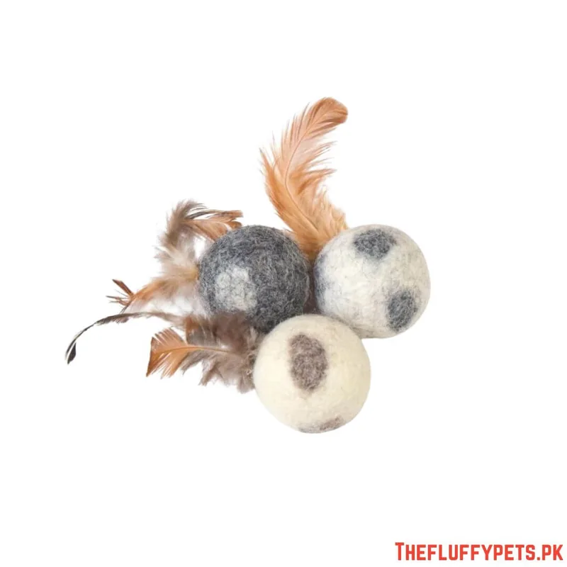 Ball with Feather Toy for Cats image 4