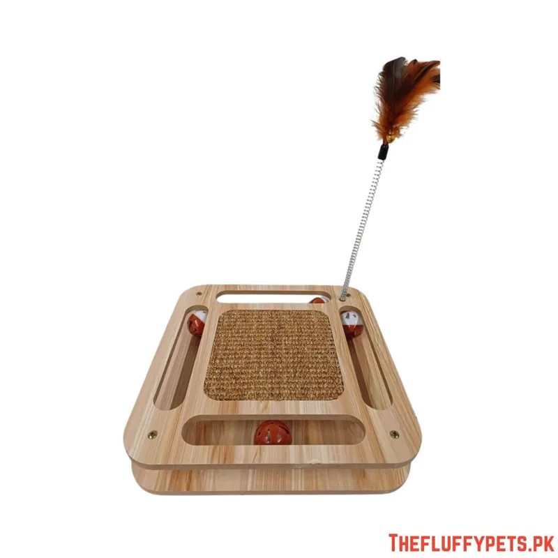 Wooden Cat Scratching Post image 3