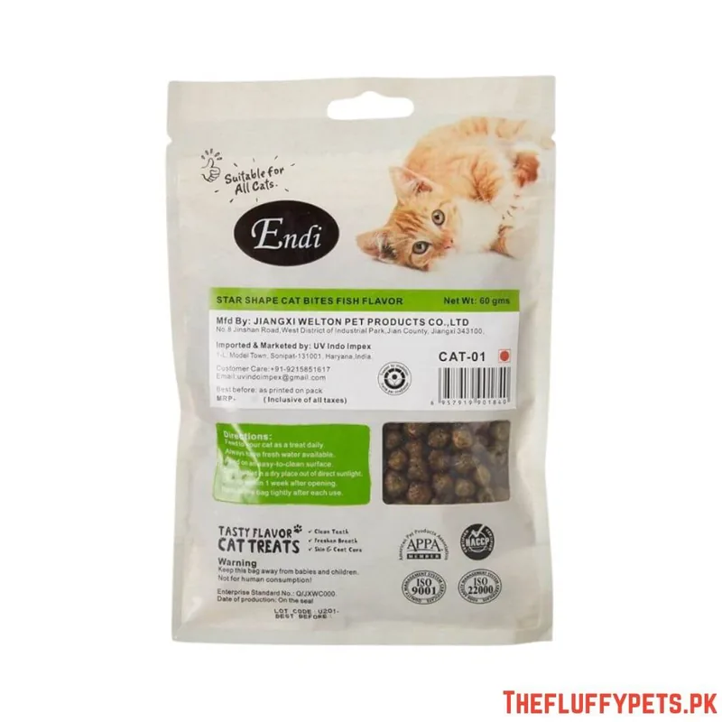 Nootie Endi Star Shaped Cat Bites Fish Flavour image 2