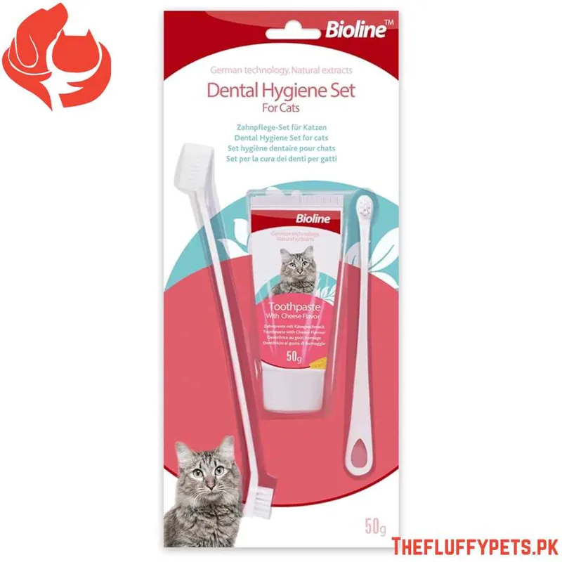 Bioline Dental Hygiene Set for Cats / Toothbrush for Cats