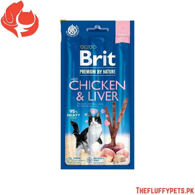 Brit Premium by Nature Cat Sticks with Chicken & Liver