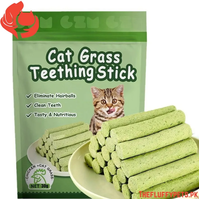 Cat Grass Teething Stick (6Sticks)