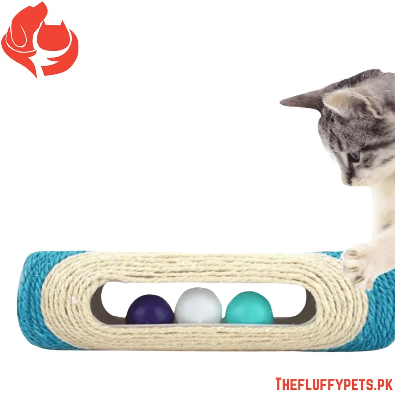 Cat Toys Rolling Sisal Scratch Board Roller with 3 Ball image 6