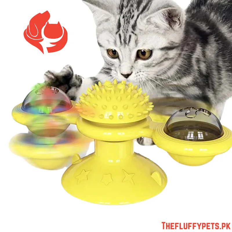 Cat Windmill Toy With Catnip & Light image 2