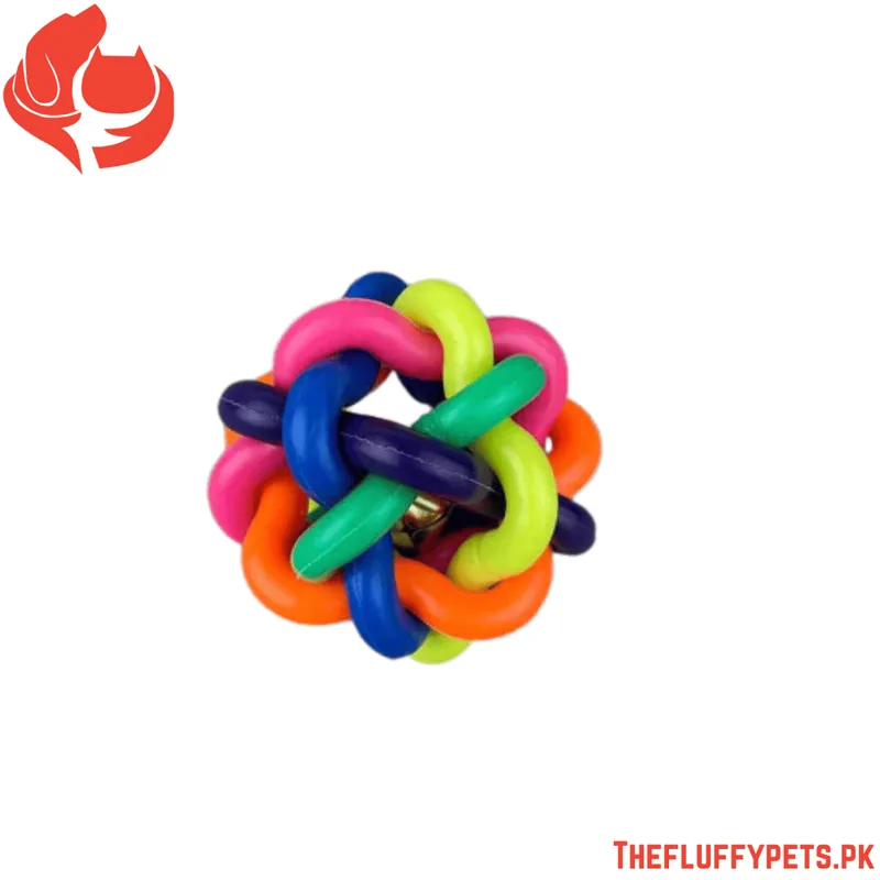 Dog Rainbow Ball Toys Pet Cat Toy (Toy For Interactive Chewing) image 2
