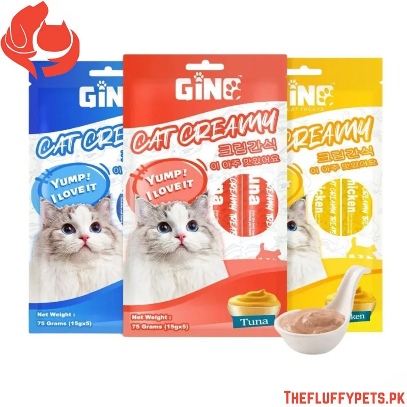 Gino Creamy Lickable Treats For Cat