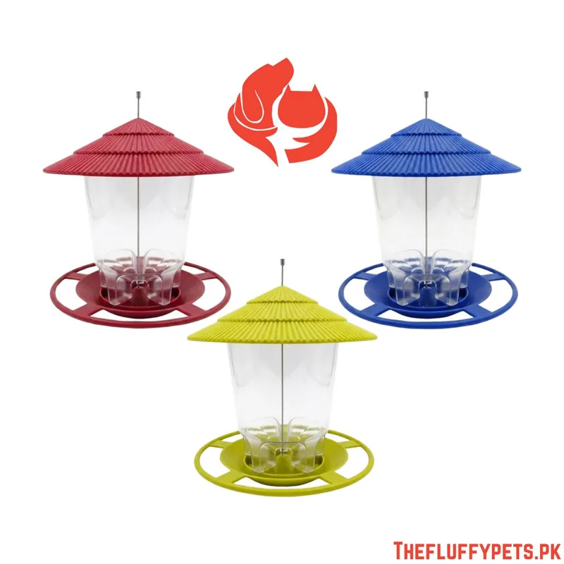 Hanging Bird Feeder with Automatic Seed Dispenser for Garden