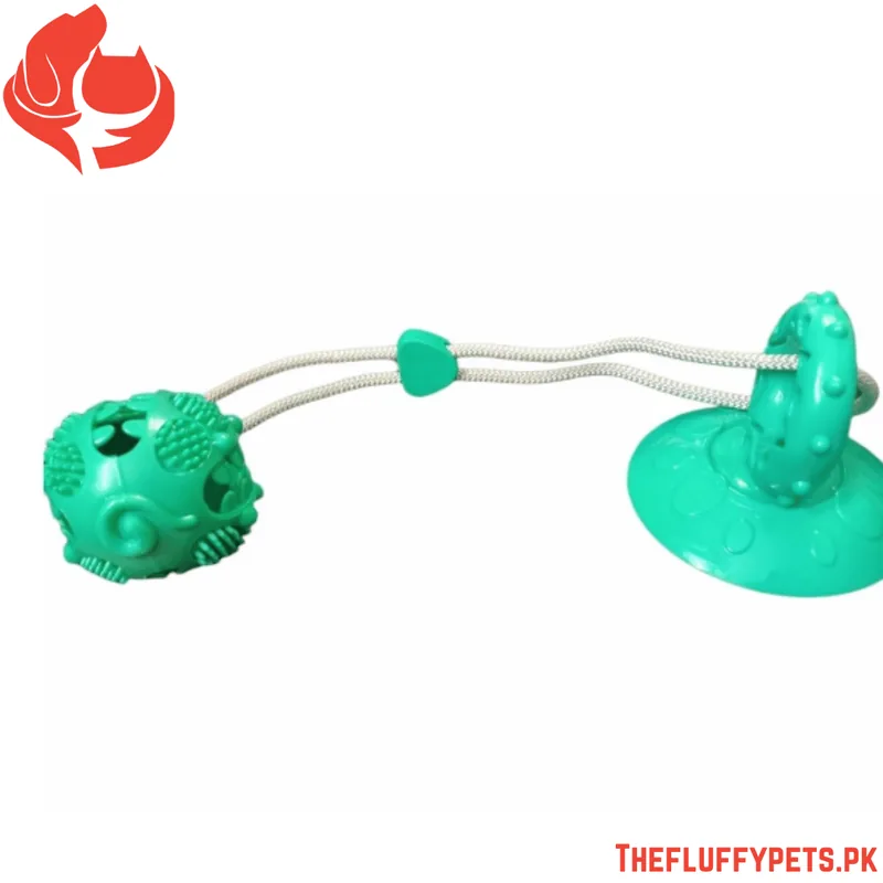Pet Sucker Leaky Food Toy Double Suction Pull Ball / Dog Toy