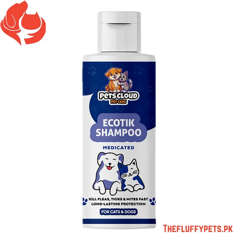 Pets Cloud Ecotik Shampoo Medicated For Cats & Dogs
