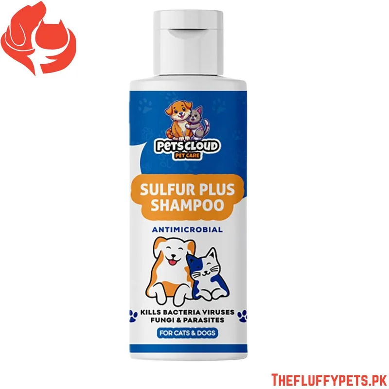 Pets Cloud Sulfur Plus Shampoo Antimicrobial for Cats & Dogs