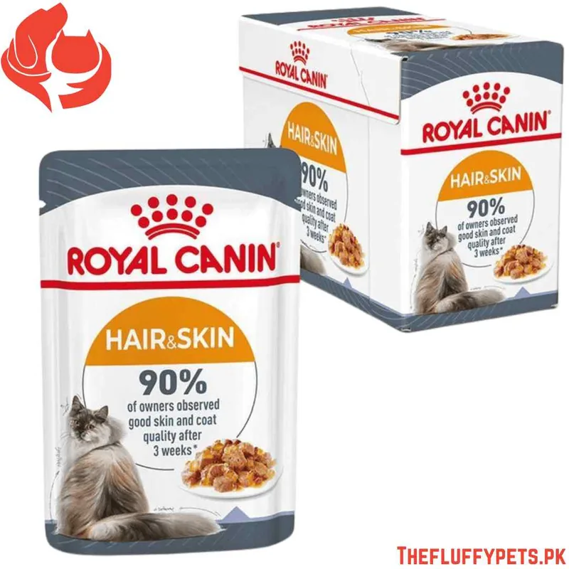 Royal Canin Hair & Skin Gravy Adult Wet Cat Food image 2