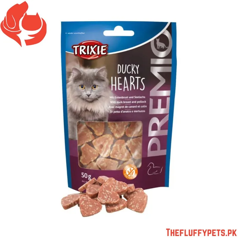 Trixie Cat Premio Ducky Hearts 50 g