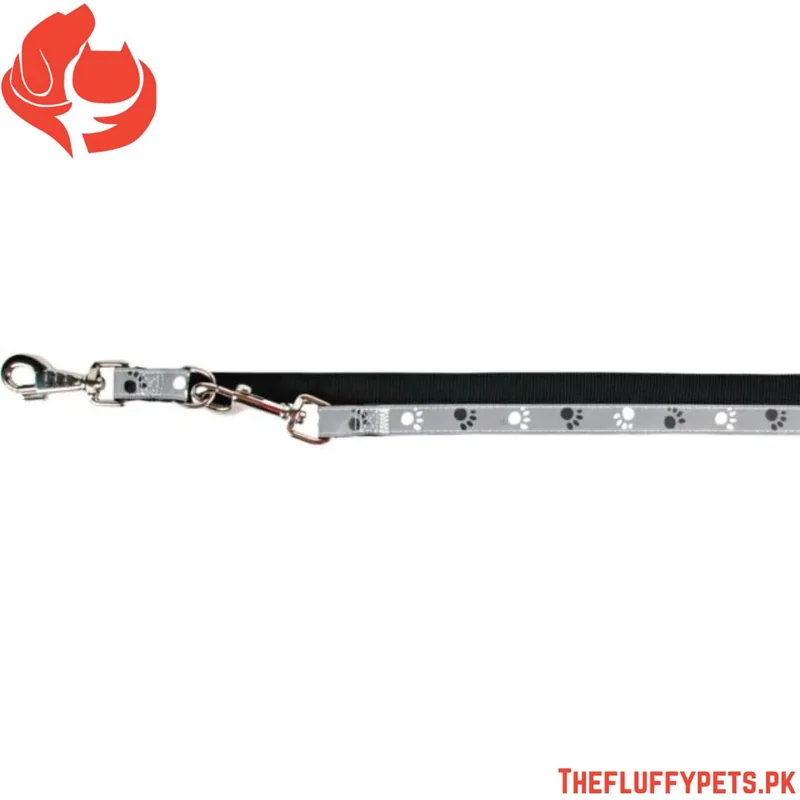 Trixie Dog Reflective Adjustable Lead (Black/Silver Color)