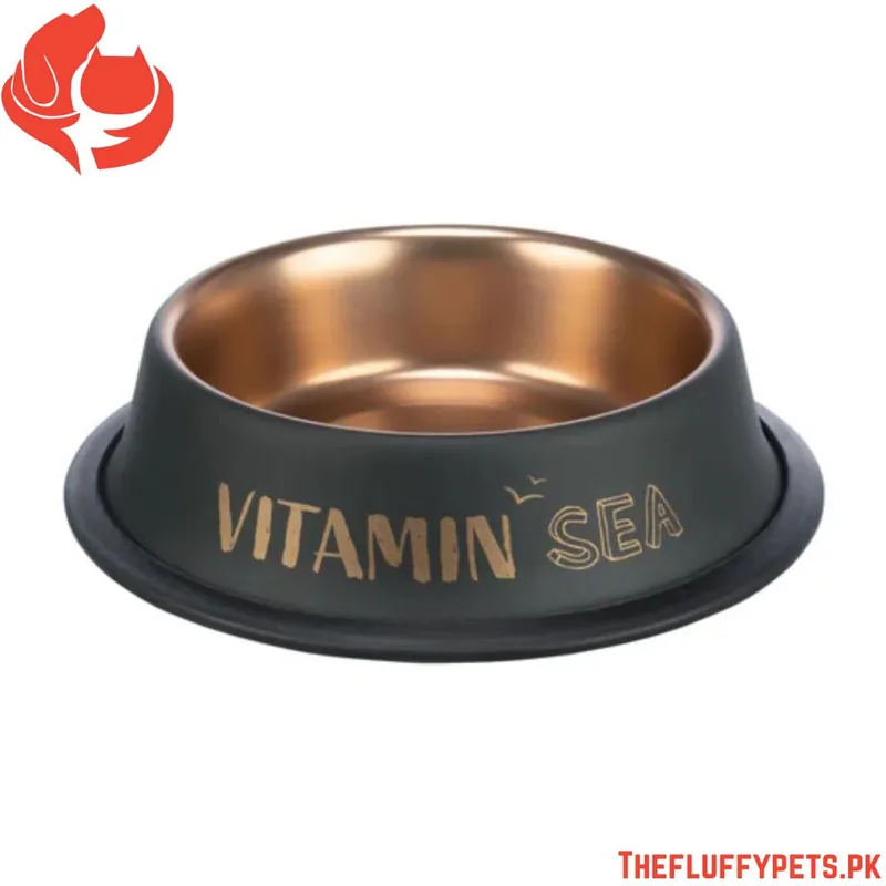 Trixie Nordic Bowl Stainless Steel/Rubber black/bronze