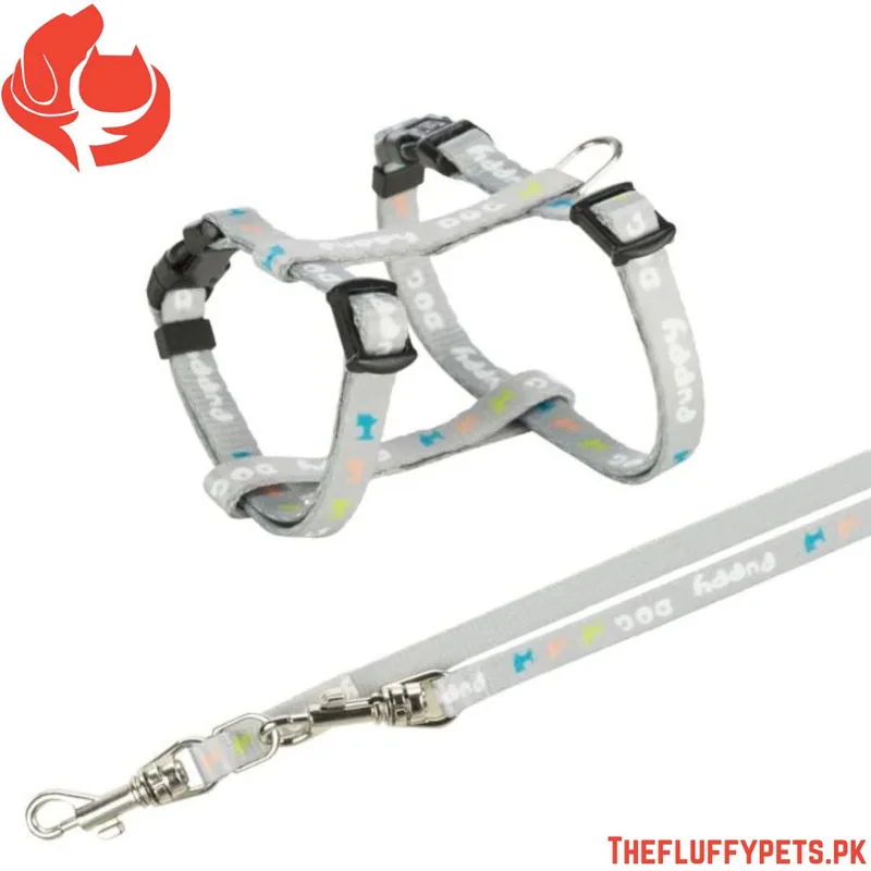 Trixie Puppy Harness with Lead Mint Color 27:45 cm / 10 mm – 2 m (M-L)