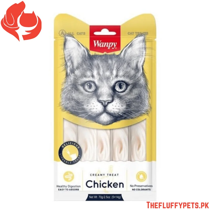 Wanpy Adult Cat Creamy Lickable Treats Chicken