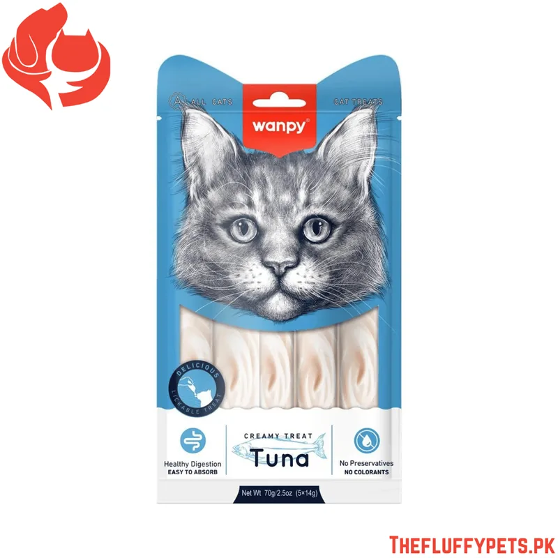 Wanpy Adult Cat Creamy Lickable Treats Tuna