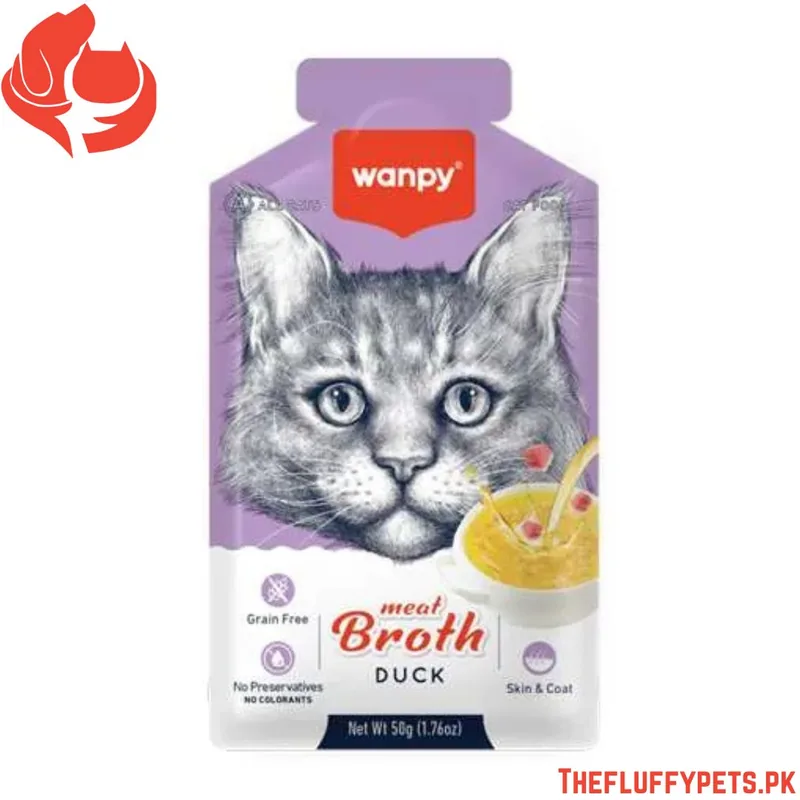 Wanpy Adult Cat Soup Meat Broths Duck 50 g