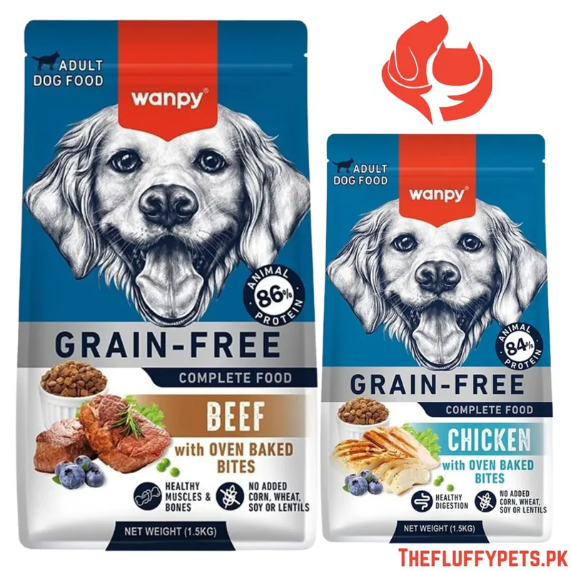 Wanpy Grain Free Dry Food For Adult Dog 1.5kg