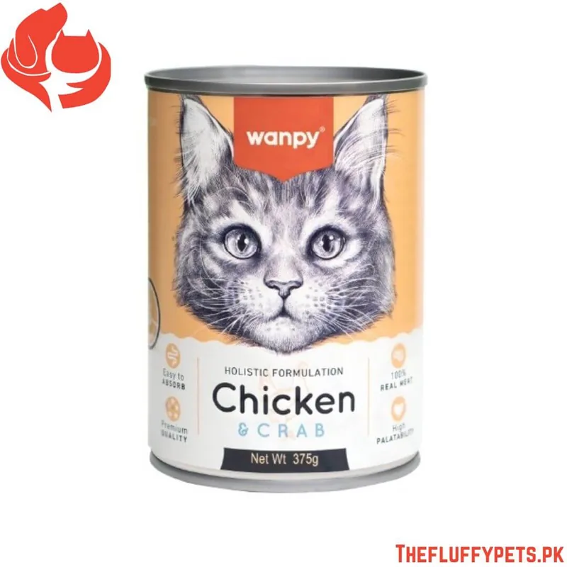 Wanpy Holistic Formulation Cat Can - Chicken + Crab (375g)