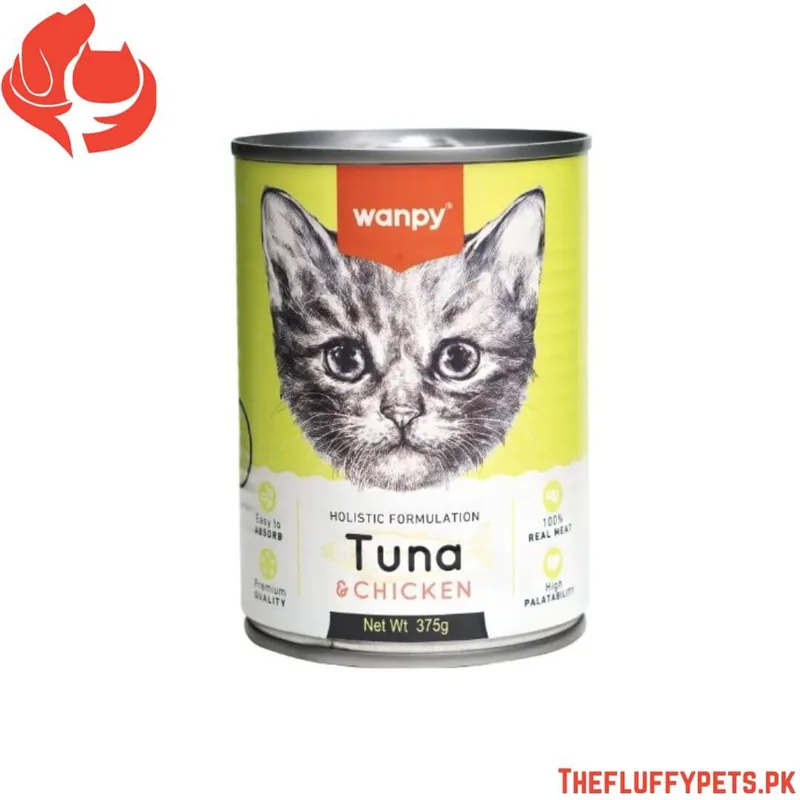 Wanpy Holistic Formulation Cat Can for Kitten - Tuna + Chicken (375g)