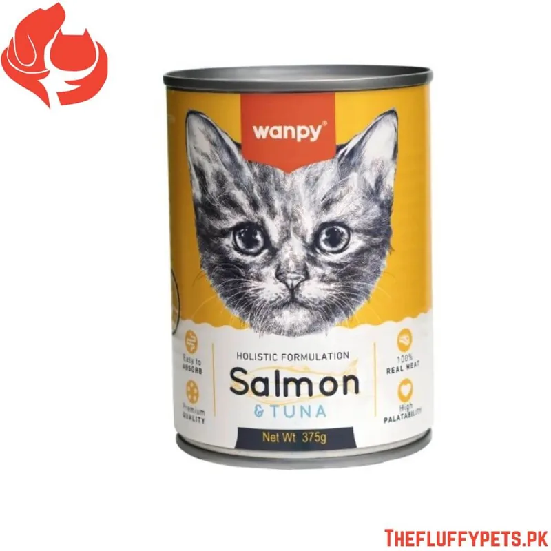 Wanpy Holistic Formulation Cat Can for Kitten - Tuna + Salmon (375g)