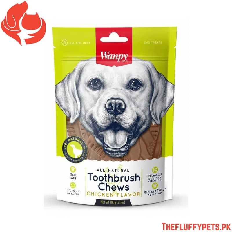 Wanpy Tooth Brush Chews – Beef Flavor – 100 Gram