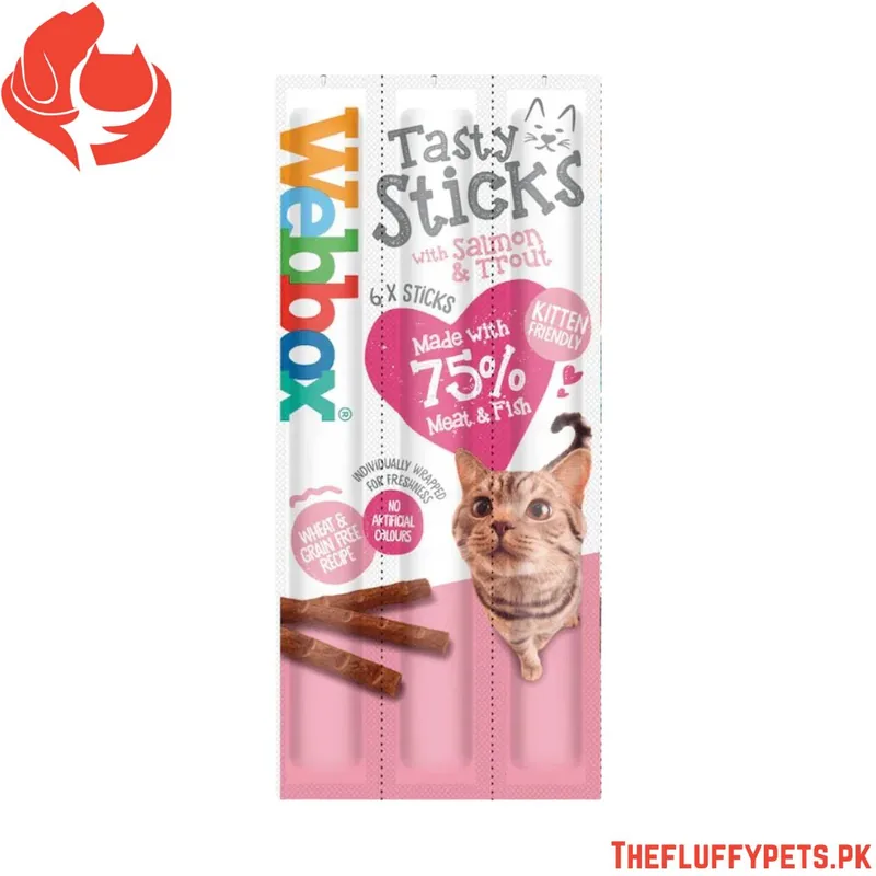 Webbox Tasty Sticks Salmon & Trout Cat Treats