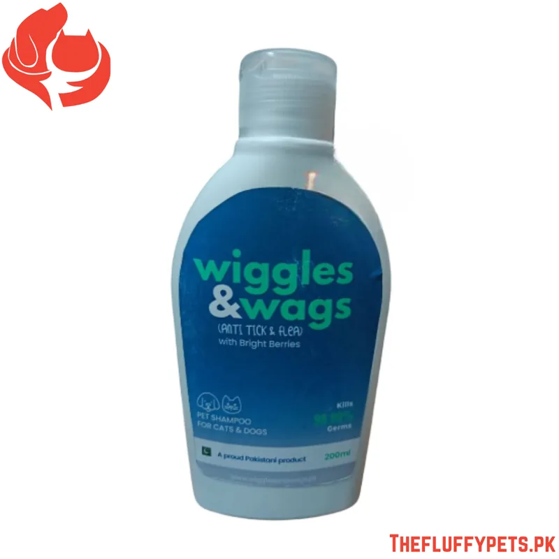 Wiggles And Wags Anti Tick And Flea Shampoo For Pets